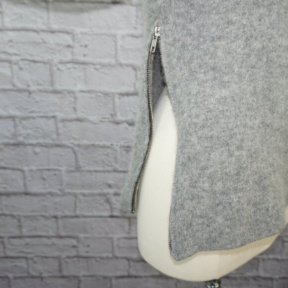 Michelle Mason Melange Zip Side Alpaca Wool Sweater - Picture 4 of 9